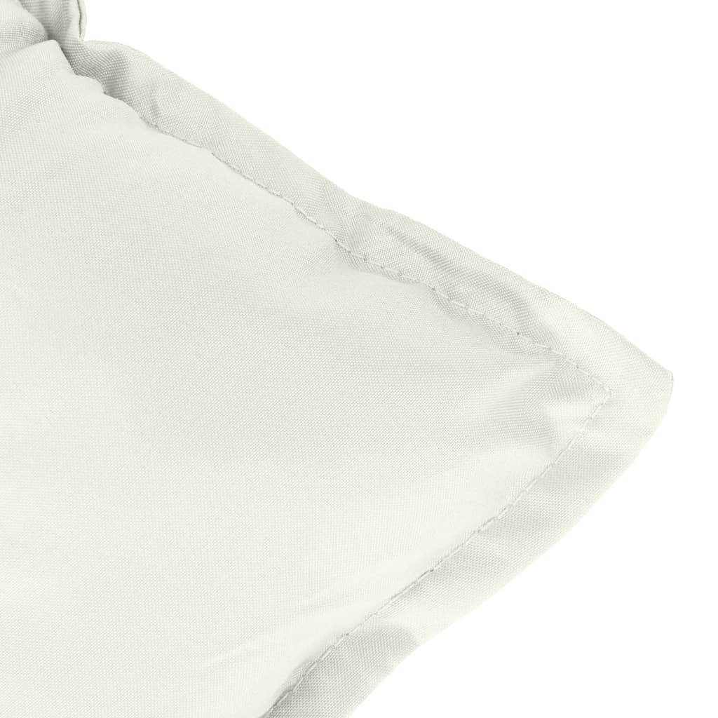Cuscini Sedia Schiena Alta 2 Crema Mélange 120x50x7 Tessuto | homemem39