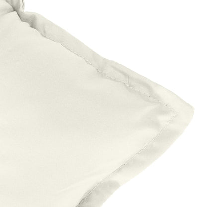 Cuscini Sedia Schiena Alta 2 Crema Mélange 120x50x7 Tessuto