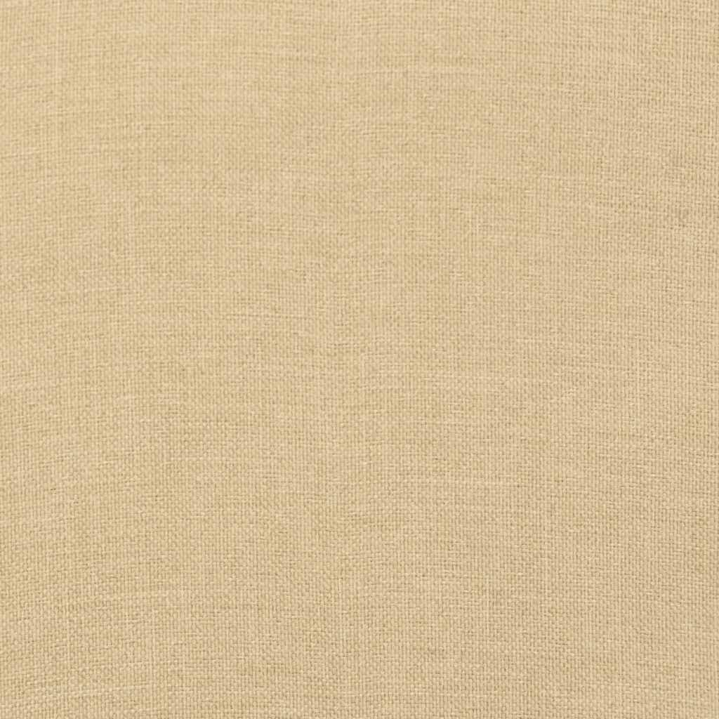 Cuscini Sedia Schiena Alta 2 Beige Mélange 120x50x7 Tessuto