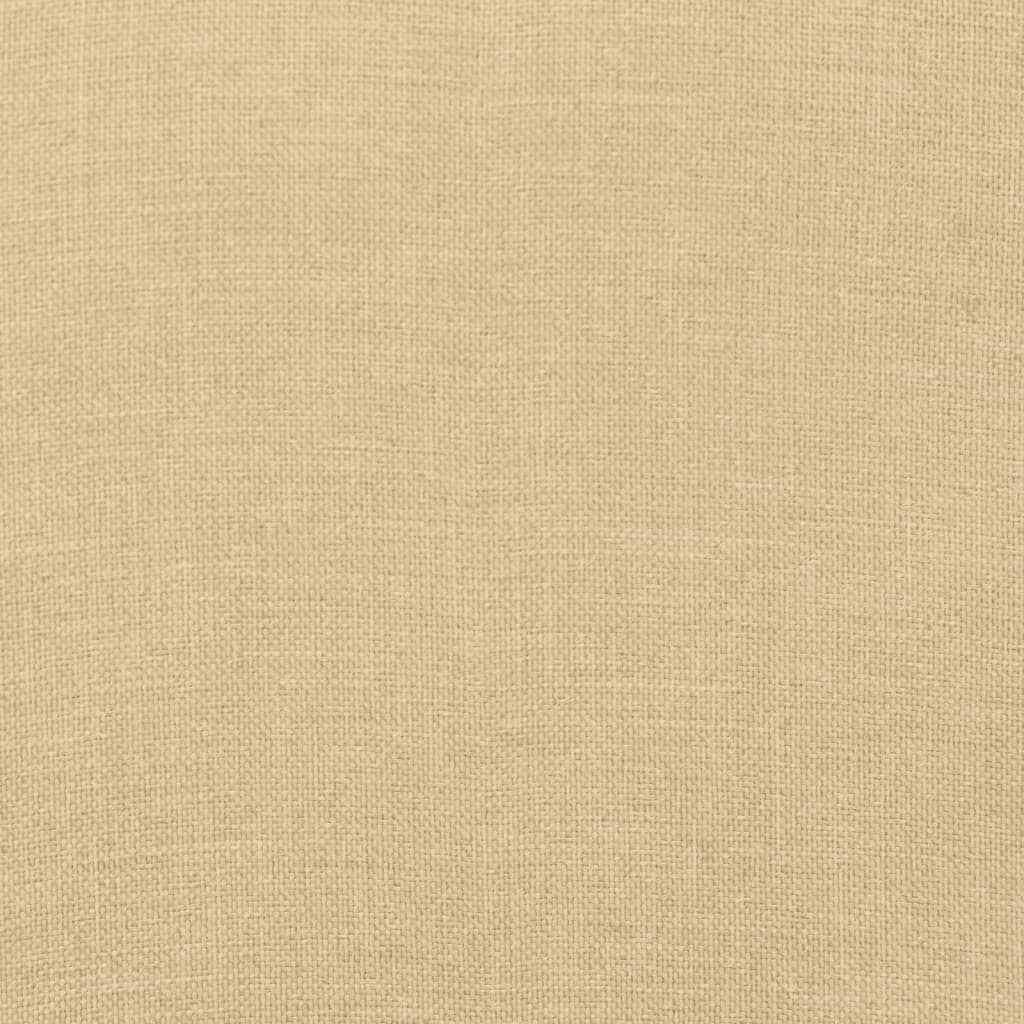 Cuscini Sedia Schiena Alta 4 Beige Mélange 120x50x7 Tessuto | homemem39