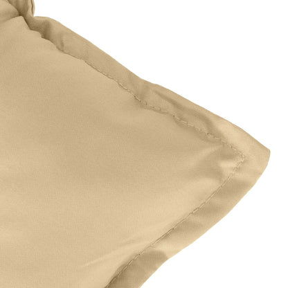 Cuscini Sedia Schiena Alta 6 Beige Mélange 120x50x7 Tessuto