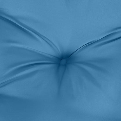 Cuscini Sedia Schiena Alta 4 Blu Mélange 120x50x7 Tessuto | homemem39