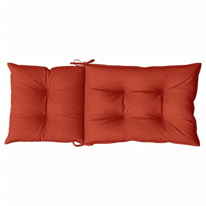 Cuscini Sedia Schiena Alta 6 Rosso Mélange 120x50x7 Tessuto | homemem39