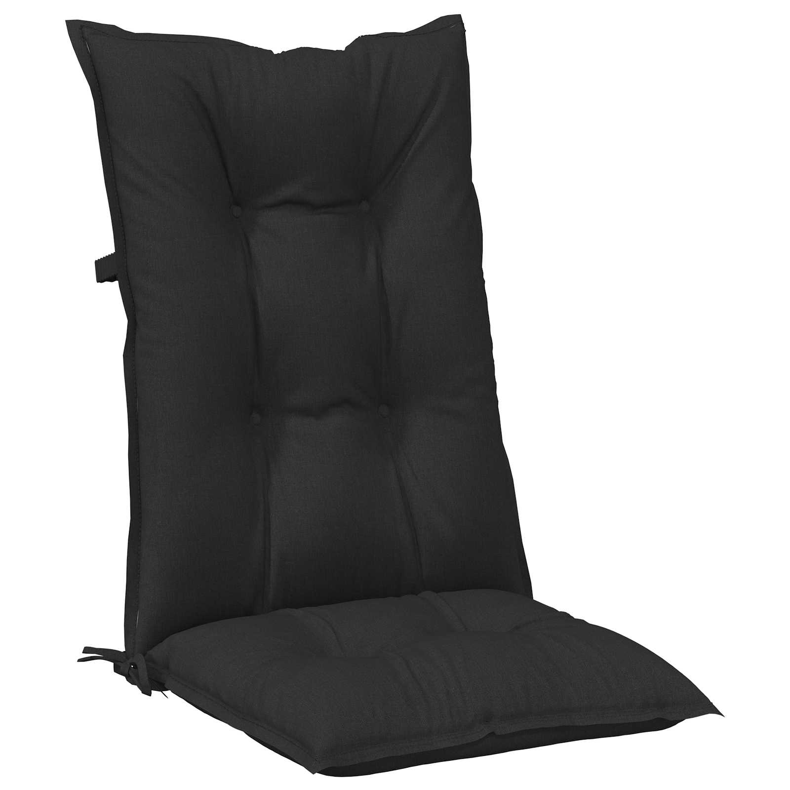 Set di cuscini per sedia alta 2 pcs Melange nero | homemem39