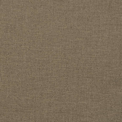 High Back Chair Cushions 2 Taupe Mélange 120x50x7 Fabric