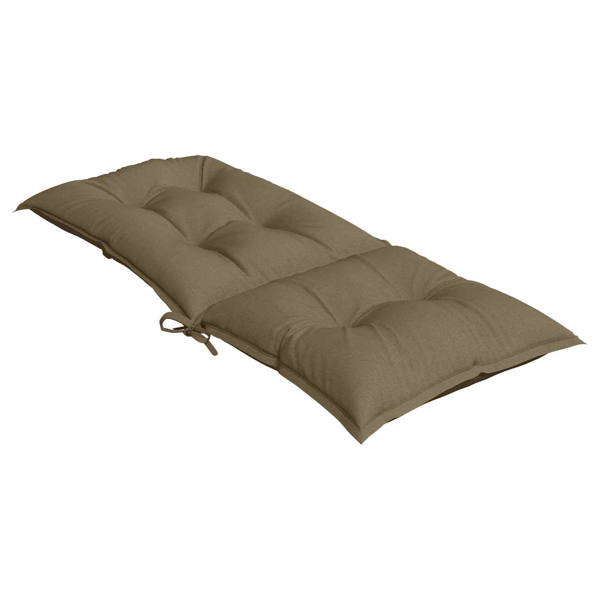 Cuscini Sedia Schiena Alta 2 Tortora Mélange 120x50x7 Tessuto
