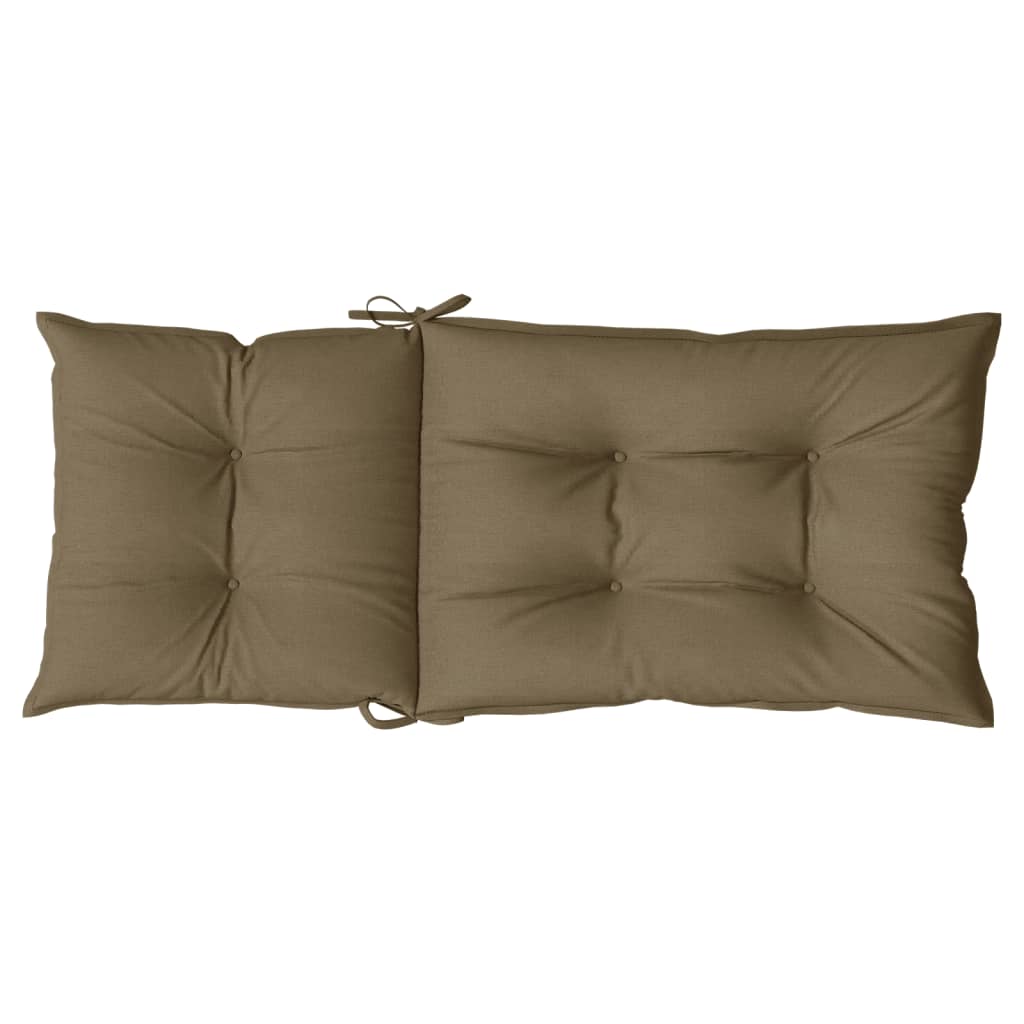 Cuscini Sedia Schiena Alta 6 Tortora Mélange 120x50x7 Tessuto | homemem39