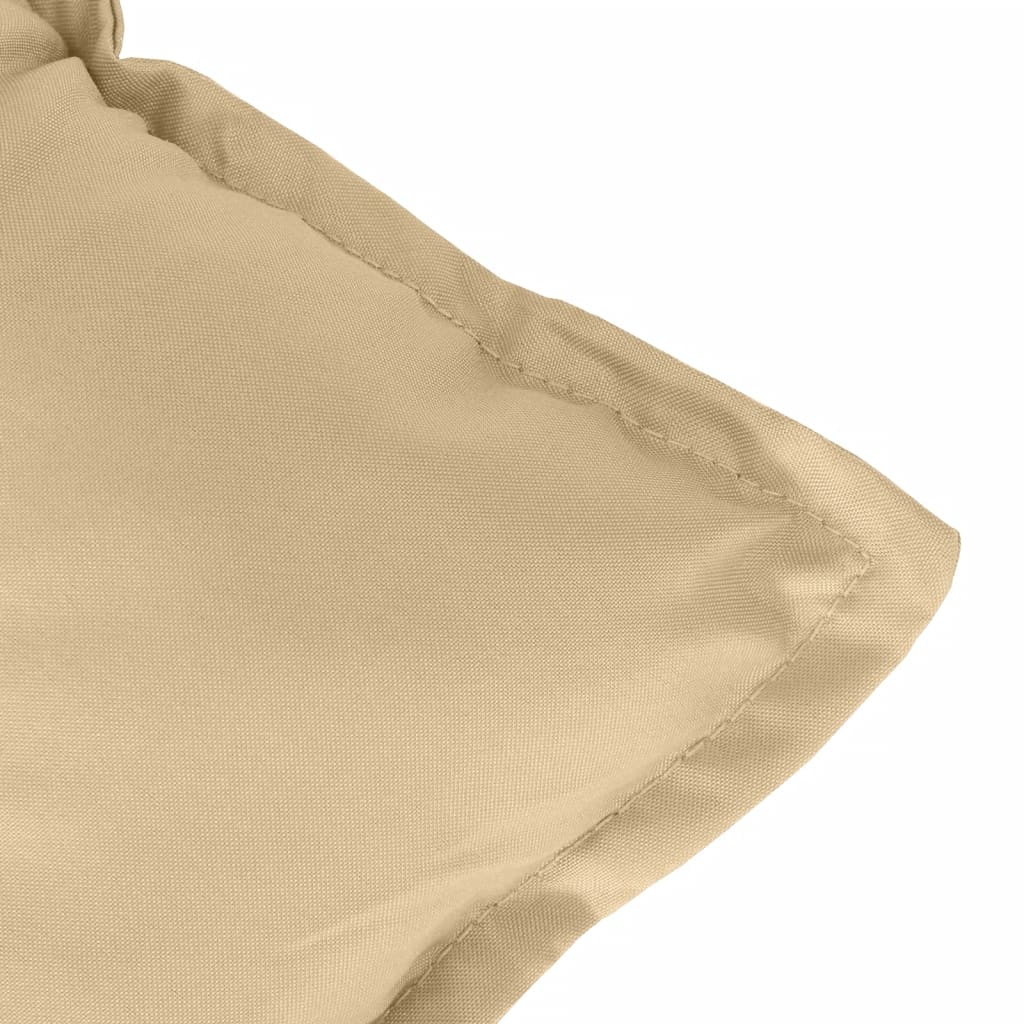 Cuscini Sedia Schiena Bassa 2 pz Beige Mélange 100x50x7 Tessuto | homemem39