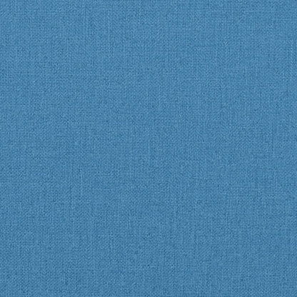 Cuscini Sedia Schiena Bassa 6 pz Blu Mélange 100x50x7 Tessuto