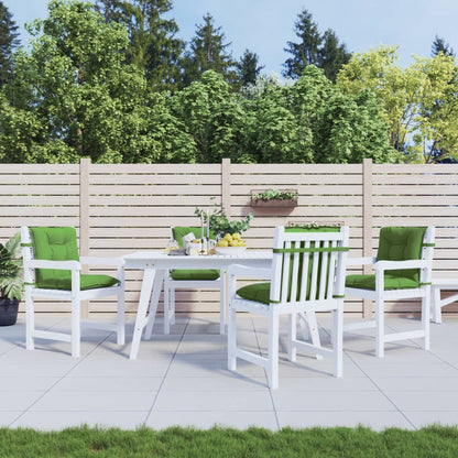Cuscini Sedia Schiena Bassa 4 pz Verde Mélange 100x50x7 Tessuto | homemem39