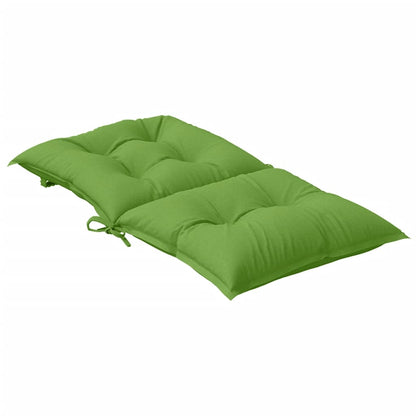 Low Back Chair Cushions 4 pcs Mélange Green 100x50x7 Fabric