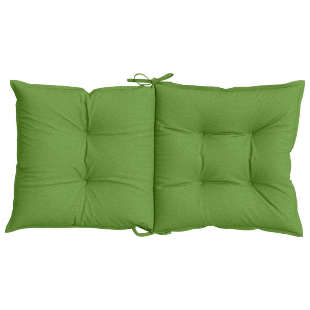 Cuscini Sedia Schiena Bassa 6 pz Verde Mélange 100x50x7 Tessuto - homemem39