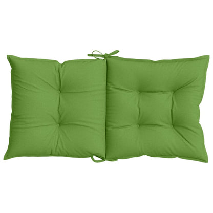 Cuscini Sedia Schiena Bassa 6 pz Verde Mélange 100x50x7 Tessuto - homemem39