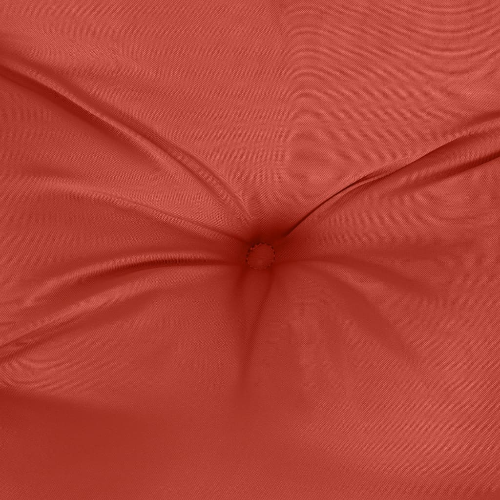 Cuscini Sedia Schiena Bassa 4 pz Rosso Mélange 100x50x7 Tessuto | homemem39