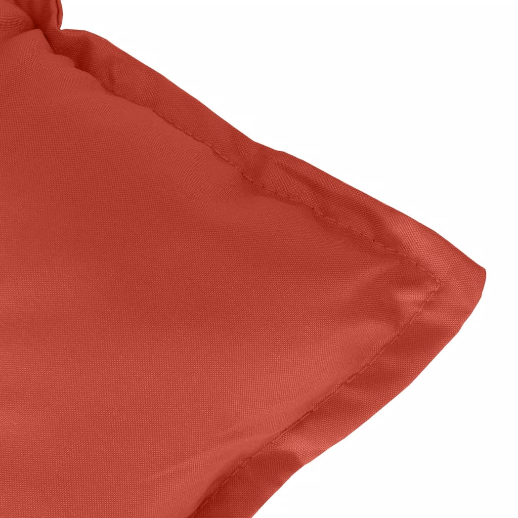 Cuscini Sedia Schiena Bassa 4 pz Rosso Mélange 100x50x7 Tessuto | homemem39