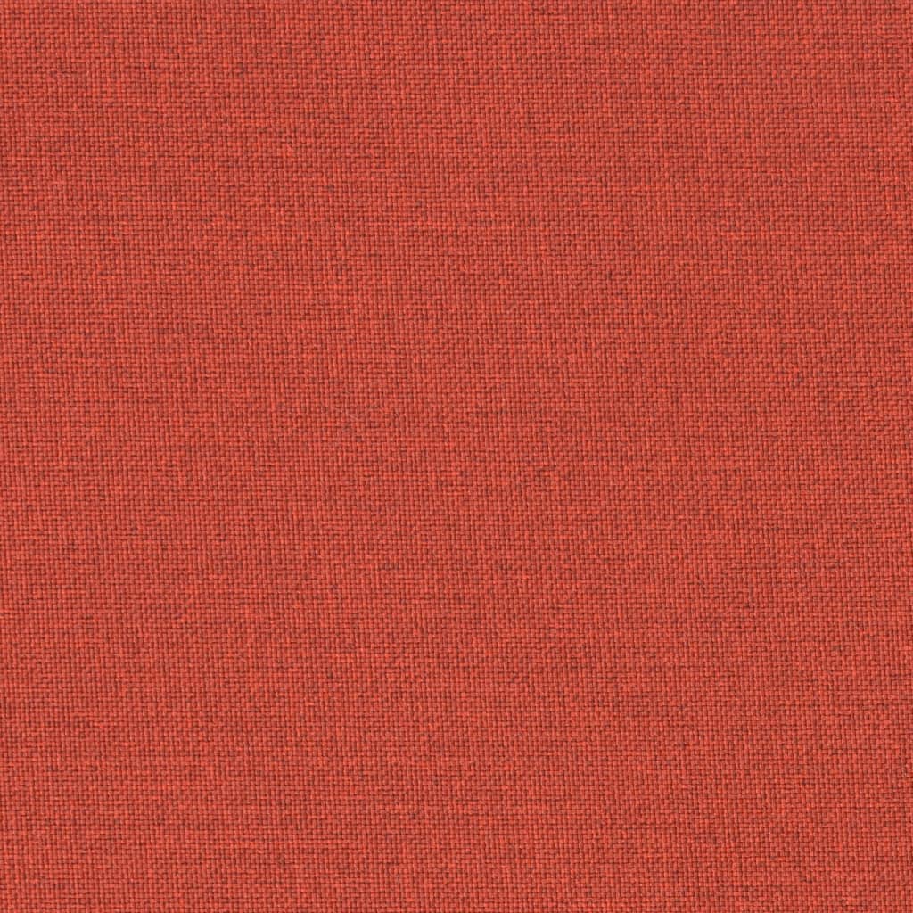 Cuscini Sedia Schiena Bassa 4 pz Rosso Mélange 100x50x7 Tessuto