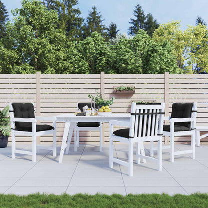Set di Cuscini per Sedia Bassa 4 pcs Melange Nero | homemem39