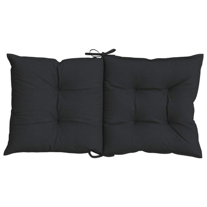 Set di Cuscini per Sedia Bassa 6 pcs Melange Nero