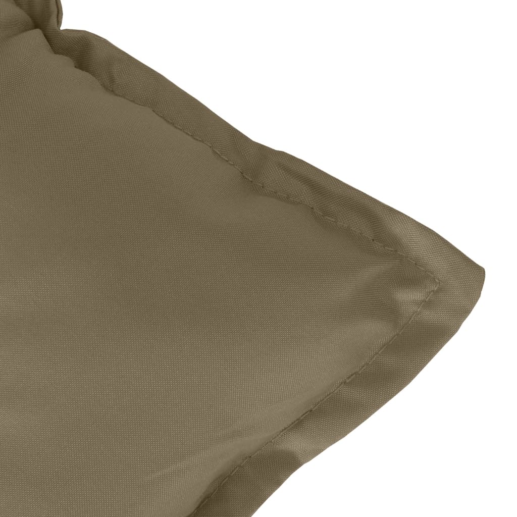 Cuscini Sedia Schiena Bassa 2 pz Tortora Mélange Tessuto | homemem39