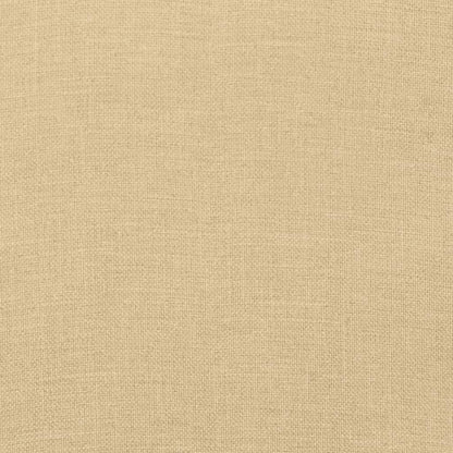 High Back Chair Cushions 2 Beige Mélange 120x50x4 Fabric