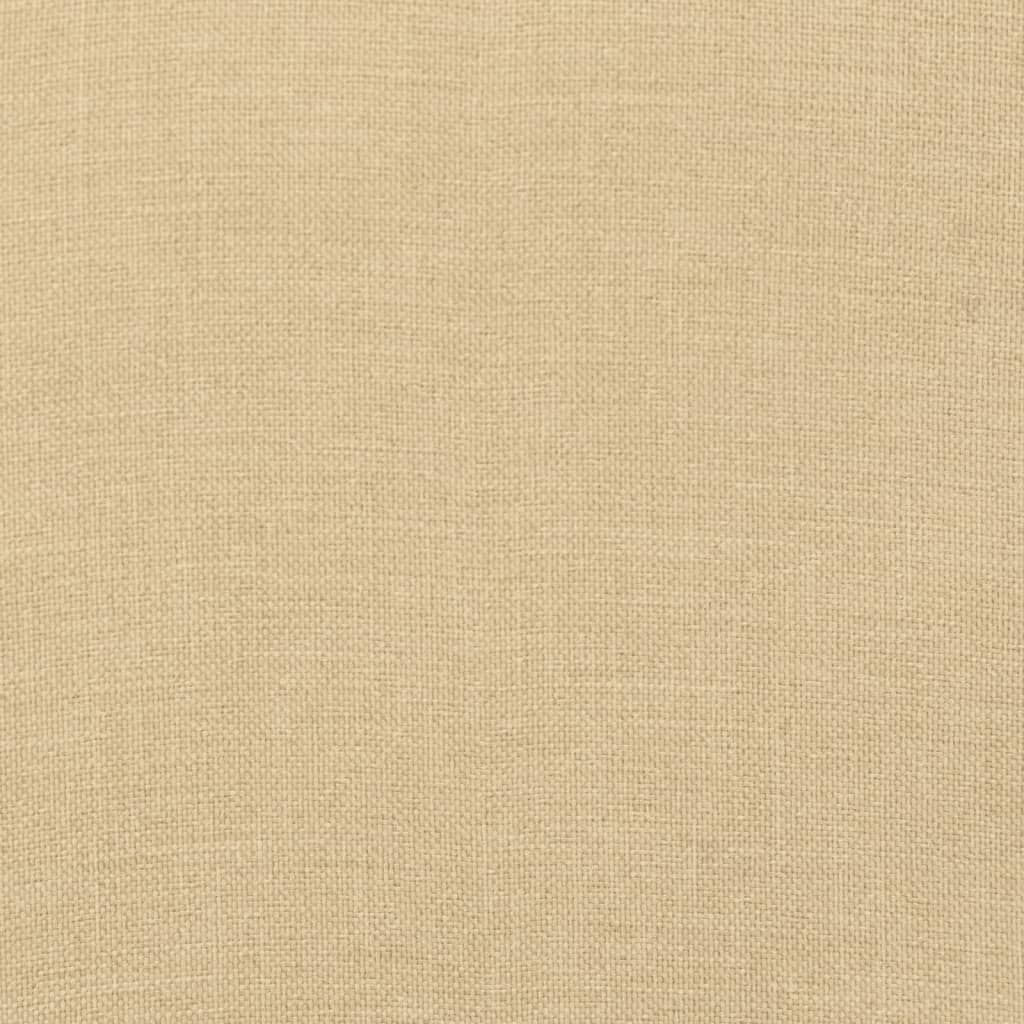 Cuscini Sedia Schiena Alta 4 Beige Mélange 120x50x4 Tessuto