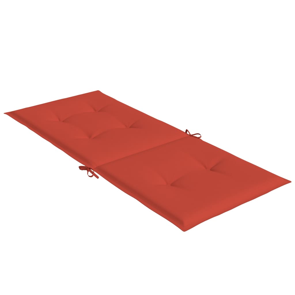 Cuscini Sedia Schiena Alta 4 Rosso Mélange 120x50x4 Tessuto | homemem39