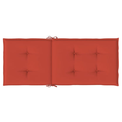Cuscini Sedia Schiena Alta 6 Rosso Mélange 120x50x4 Tessuto | homemem39