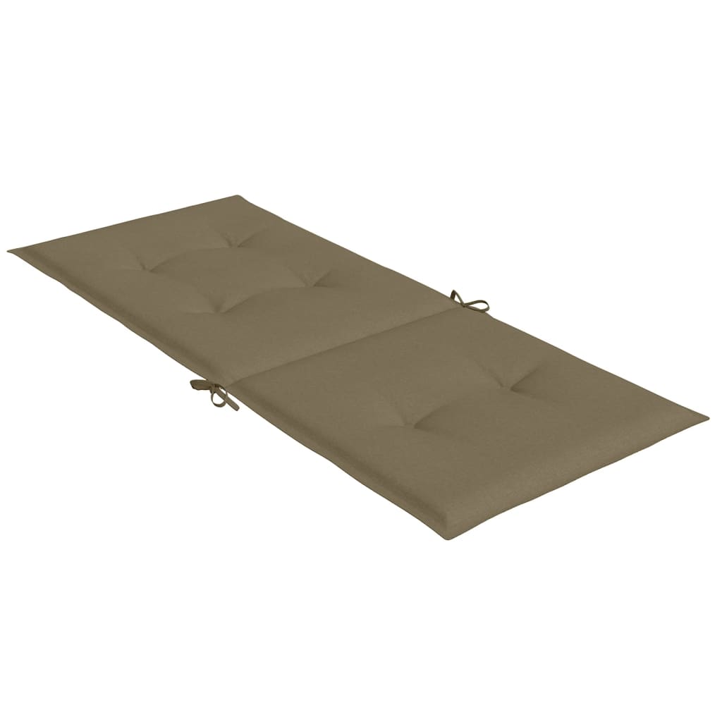 Cuscini Sedia Schiena Alta 4 Tortora Mélange 120x50x4 Tessuto | homemem39