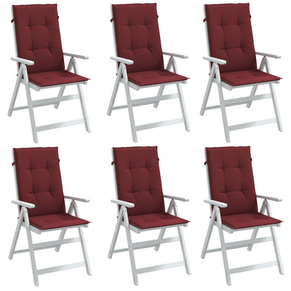 Cuscini Sedia Schiena Alta 2 Rosso Vino Mélange