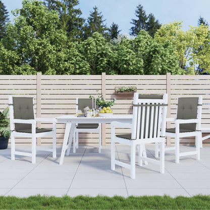 Cuscini Sedia Schiena Bassa 4 pz Grigio Mélange 100x50x4 cm | homemem39