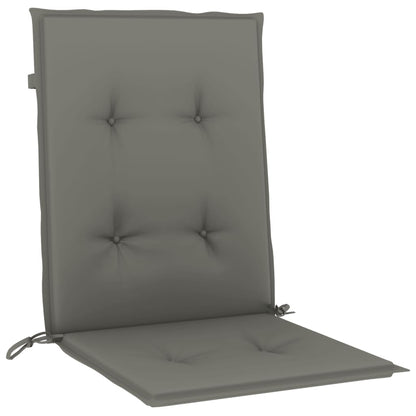 Cuscini Sedia Schiena Bassa 4 pz Grigio Mélange 100x50x4 cm | homemem39