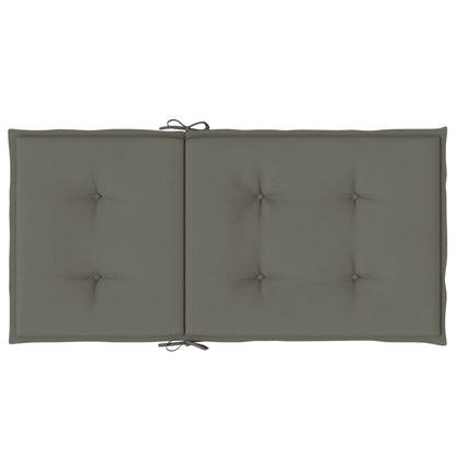 Cuscini Sedia Schiena Bassa 4 pz Grigio Mélange 100x50x4 cm | homemem39