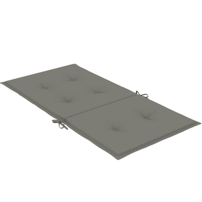 Cuscini Sedia Schiena Bassa 6 pz Grigio Mélange 100x50x4 cm - homemem39