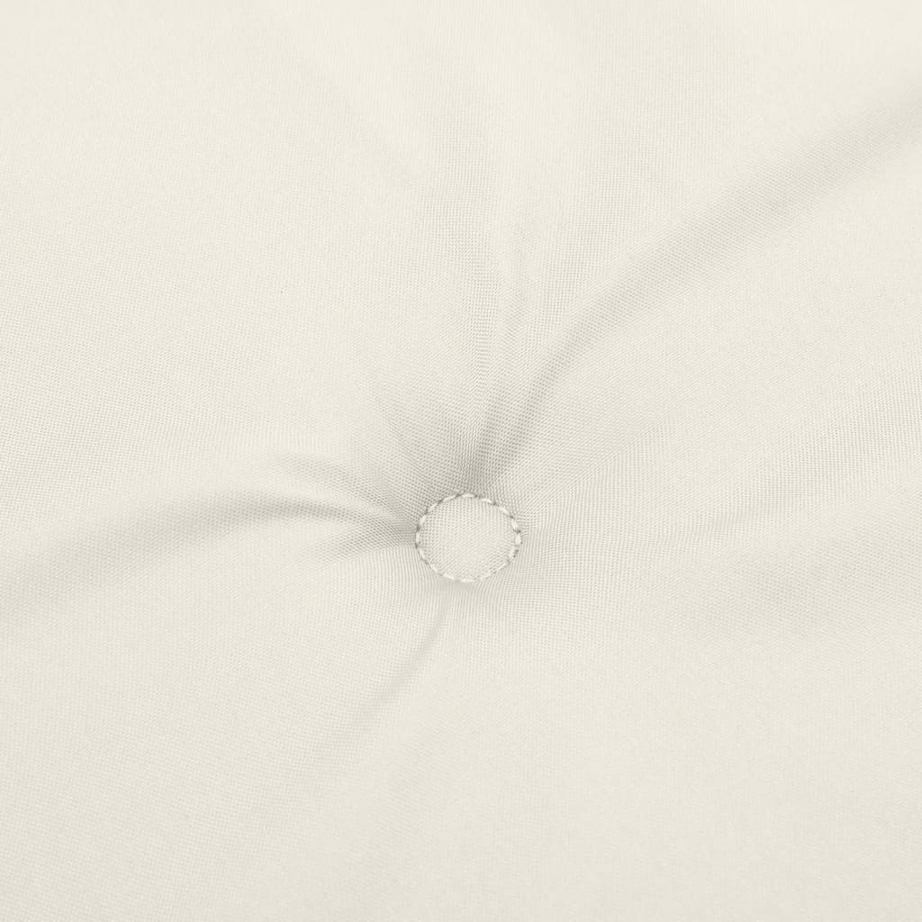 Cuscini Sedia Schiena Bassa 2 pz Crema Mélange 100x50x4 Tessuto | homemem39