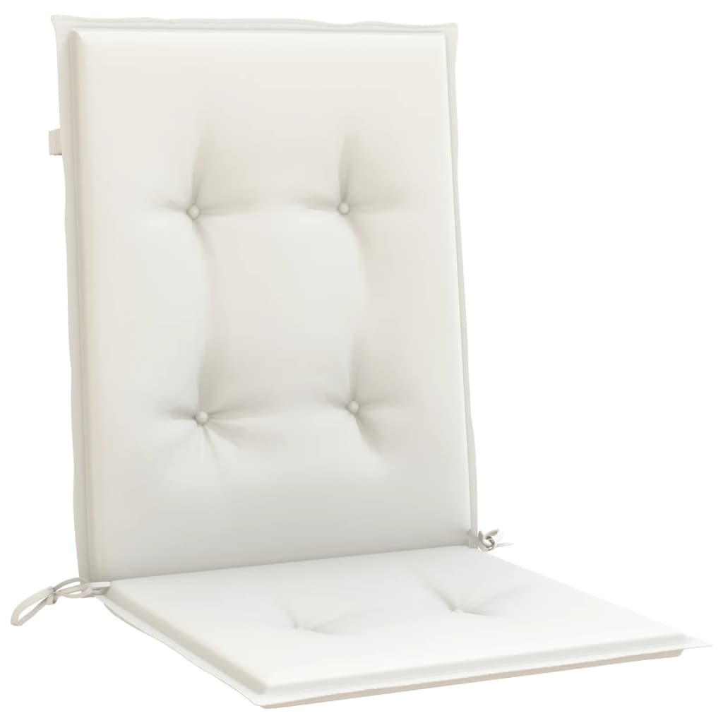 Cuscini Sedia Schiena Bassa 6 pz Crema Mélange 100x50x4 Tessuto | homemem39