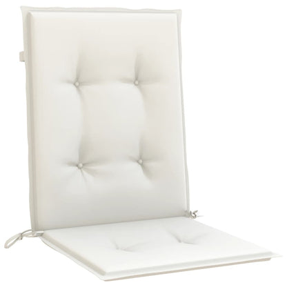 Cuscini Sedia Schiena Bassa 6 pz Crema Mélange 100x50x4 Tessuto | homemem39