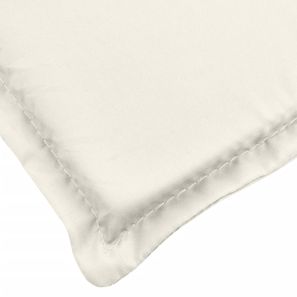 Cuscini Sedia Schiena Bassa 6 pz Crema Mélange 100x50x4 Tessuto