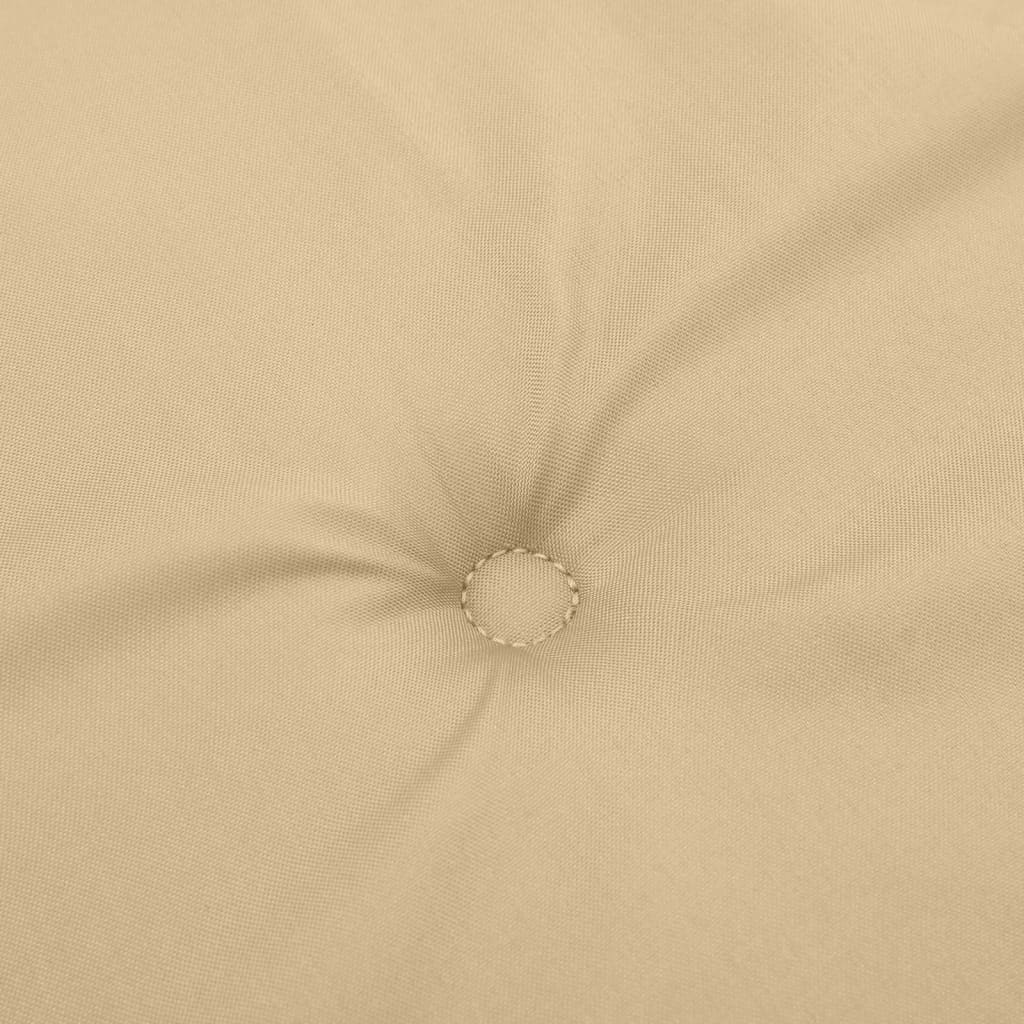 Cuscini Sedia Schiena Bassa 2 pz Beige Mélange 100x50x4 Tessuto | homemem39
