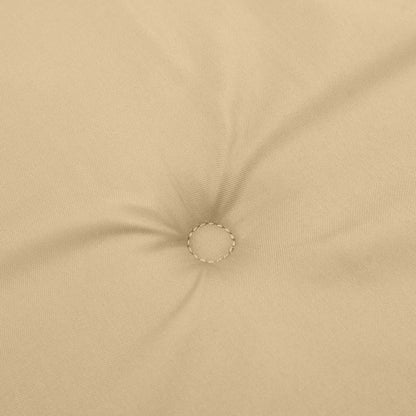 Cuscini Sedia Schiena Bassa 2 pz Beige Mélange 100x50x4 Tessuto | homemem39