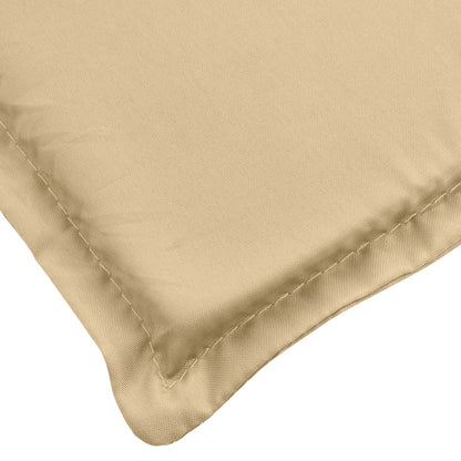 Cuscini Sedia Schiena Bassa 4 pz Beige Mélange 100x50x4 Tessuto - homemem39
