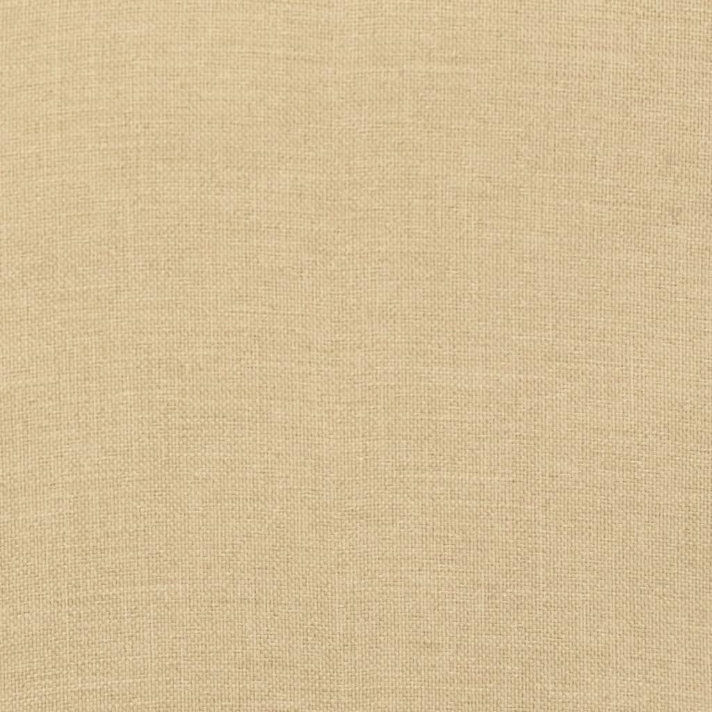 Cuscini Sedia Schiena Bassa 4 pz Beige Mélange 100x50x4 Tessuto - homemem39