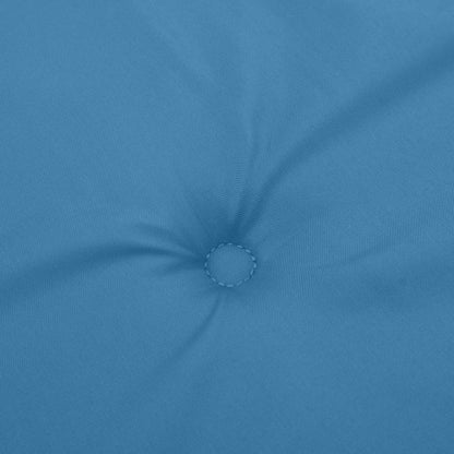 Cuscini Sedia Schiena Bassa 2 pz Blu Mélange 100x50x4 Tessuto