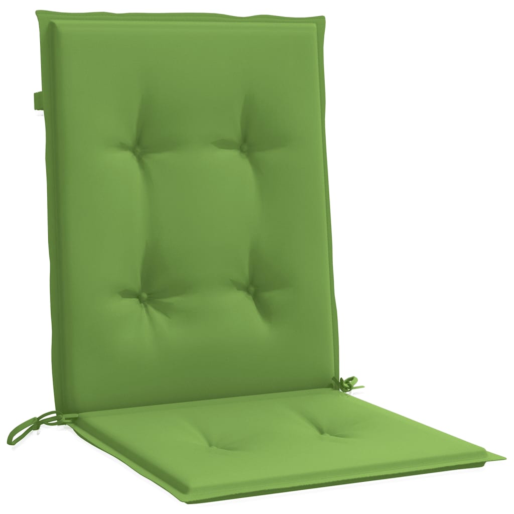 Cuscini Sedia Schiena Bassa 6 pz Verde Mélange 100x50x4 Tessuto - homemem39