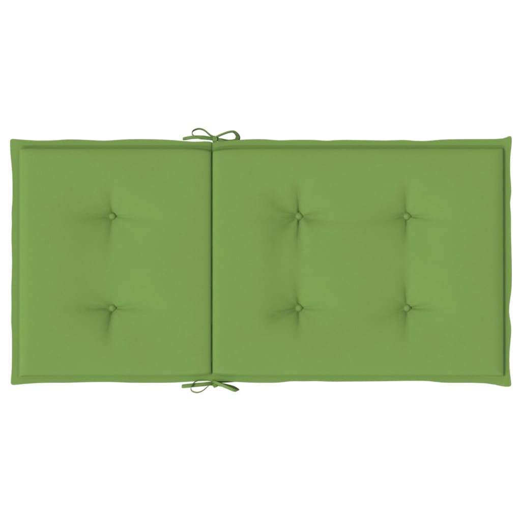 Cuscini Sedia Schiena Bassa 6 pz Verde Mélange 100x50x4 Tessuto - homemem39