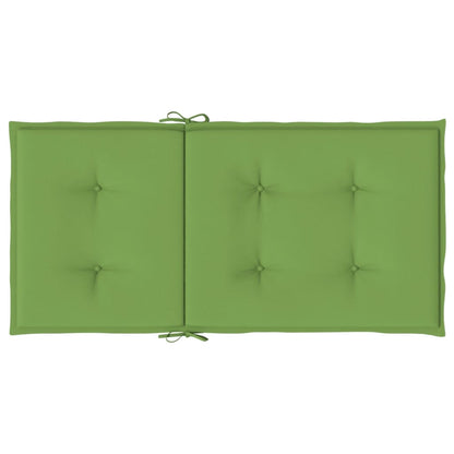 Cuscini Sedia Schiena Bassa 6 pz Verde Mélange 100x50x4 Tessuto - homemem39