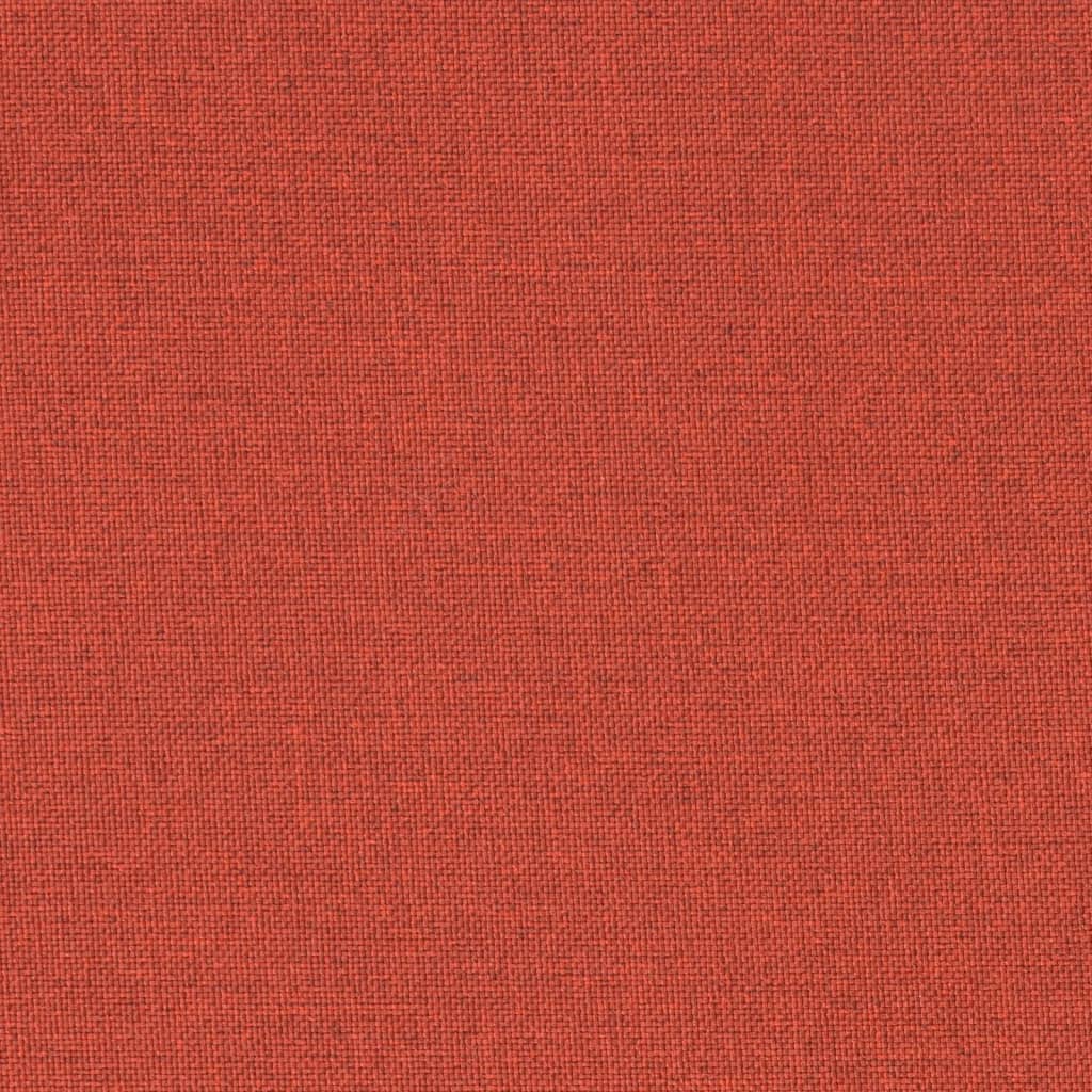 Cuscini Sedia Schiena Bassa 4 pz Rosso Mélange 100x50x4 Tessuto