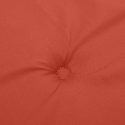 Cuscini Sedia Schiena Bassa 6 pz Rosso Mélange 100x50x4 Tessuto