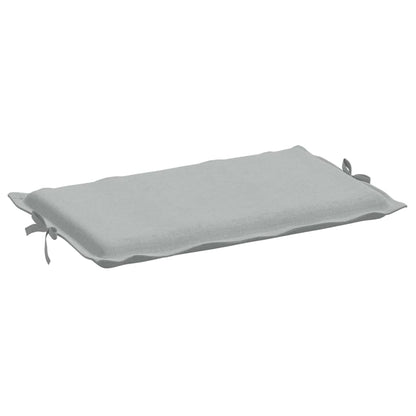 Lettino Prendisole con Cuscino Grigio Chiaro Mélange 186x58x3cm