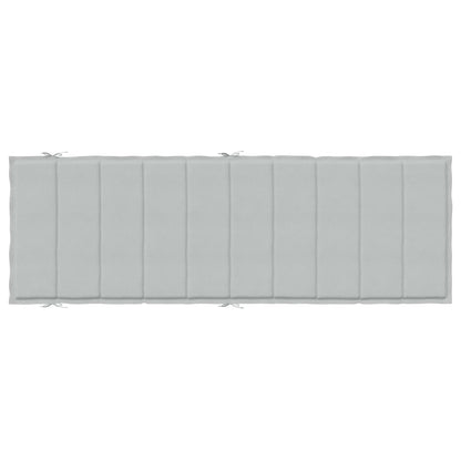 Cuscino per Lettino Prendisole Grigio Chiaro Mélange 186x58x3cm - homemem39