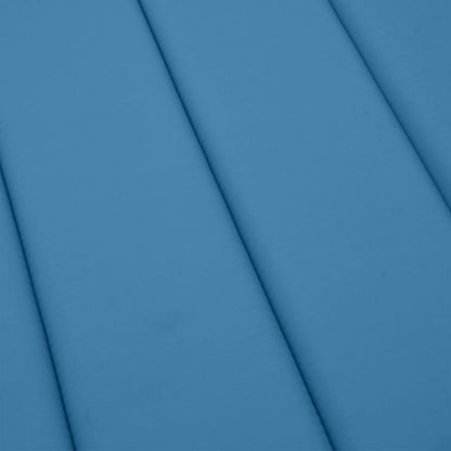 Lettino Prendisole con Cuscino Blu Mélange 186x58x3cm Tessuto